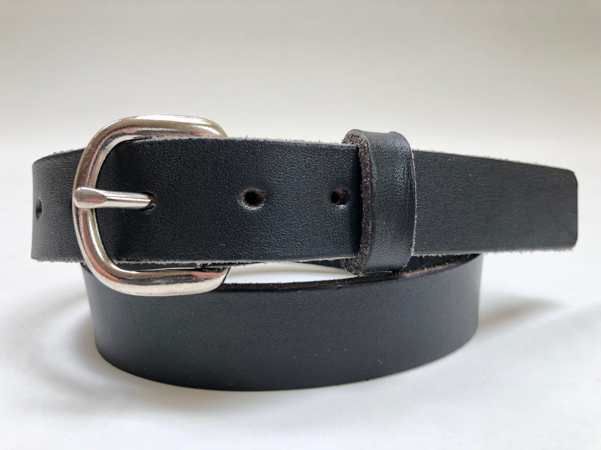 経典 Smooth with Belt Leather Black Kids Silver 24Z5 Buckle Tone 小物