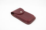custom made leather phone sleeve