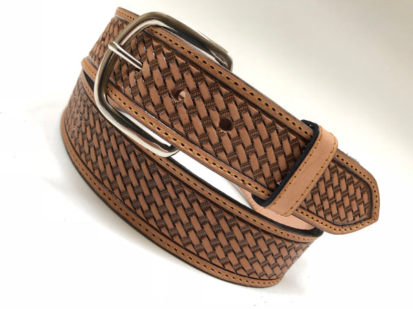 Custom Basket Weave Belt