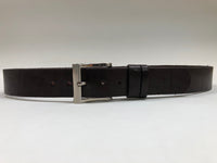 Men's Dark Brown Smooth Leather Belt 36Z6
