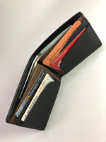 Soft Double Black Wallet With Extra Brown Color SKU#WA55