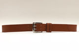 Men’s light tan leather belt with tan stitching SKU#42C1