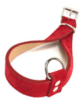 Red Suede Dog Collar DC34