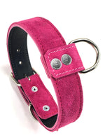 Pink Suede Dog Collar DC92
